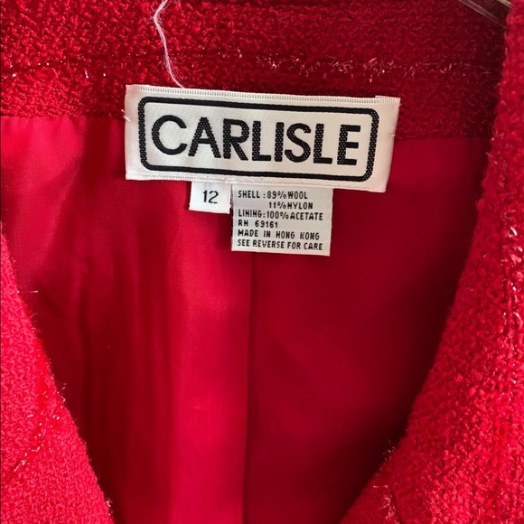 Gorgeous Vintage Carlisle Red Jacket - Picture 2 of 4